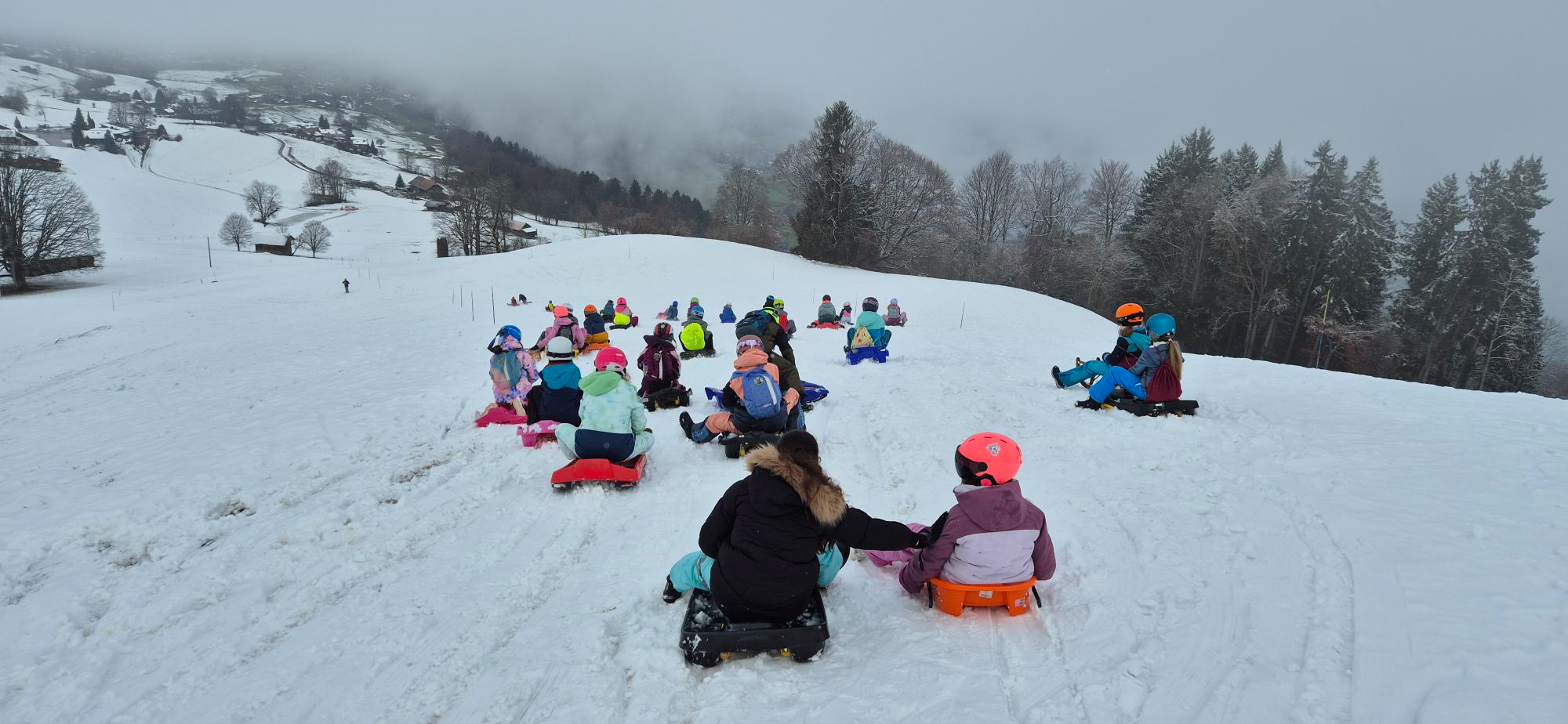 Schlitteln 3.-6. Klassen Hondrich