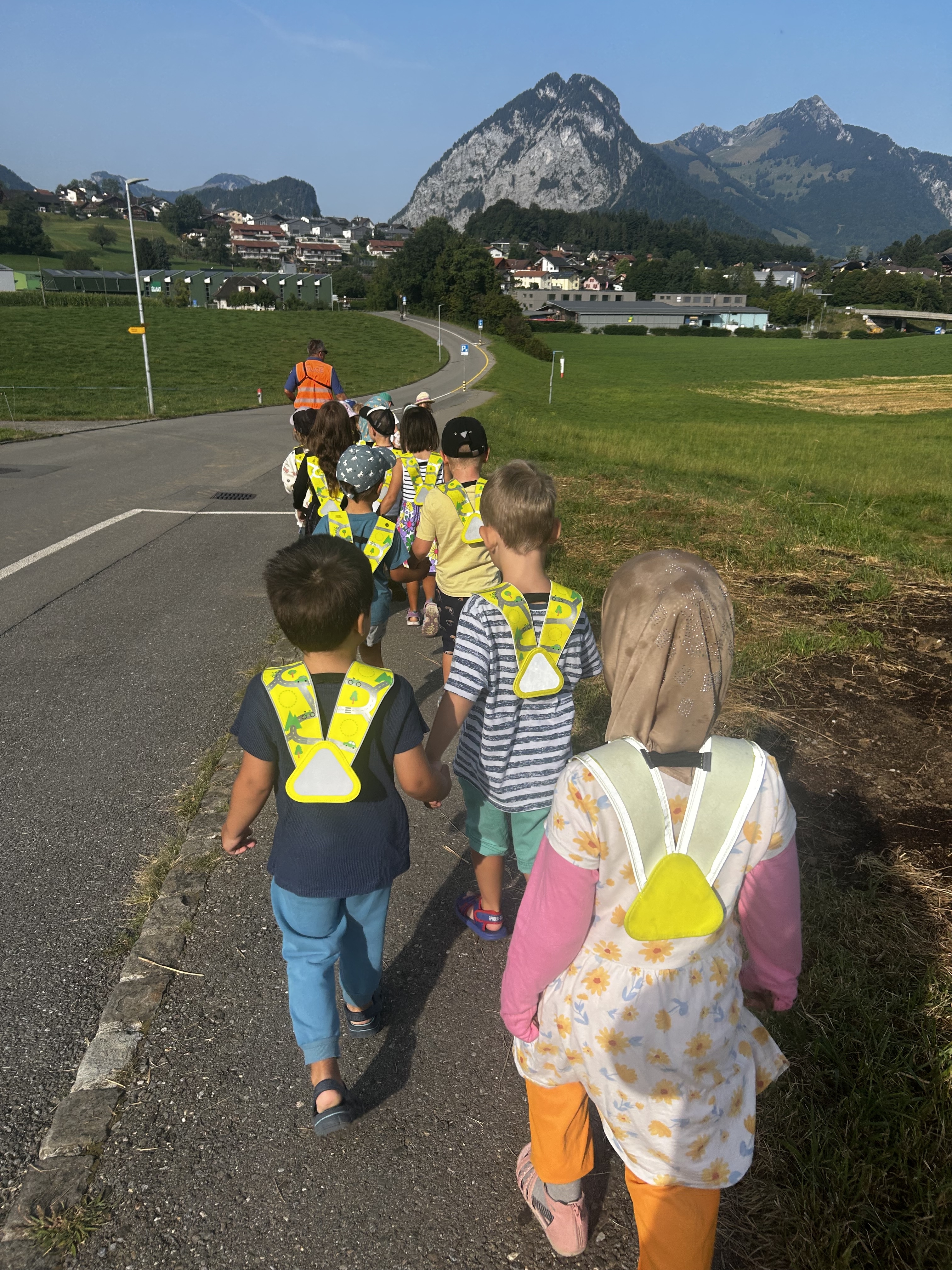 Verkehrsinstruktion Kindergarten